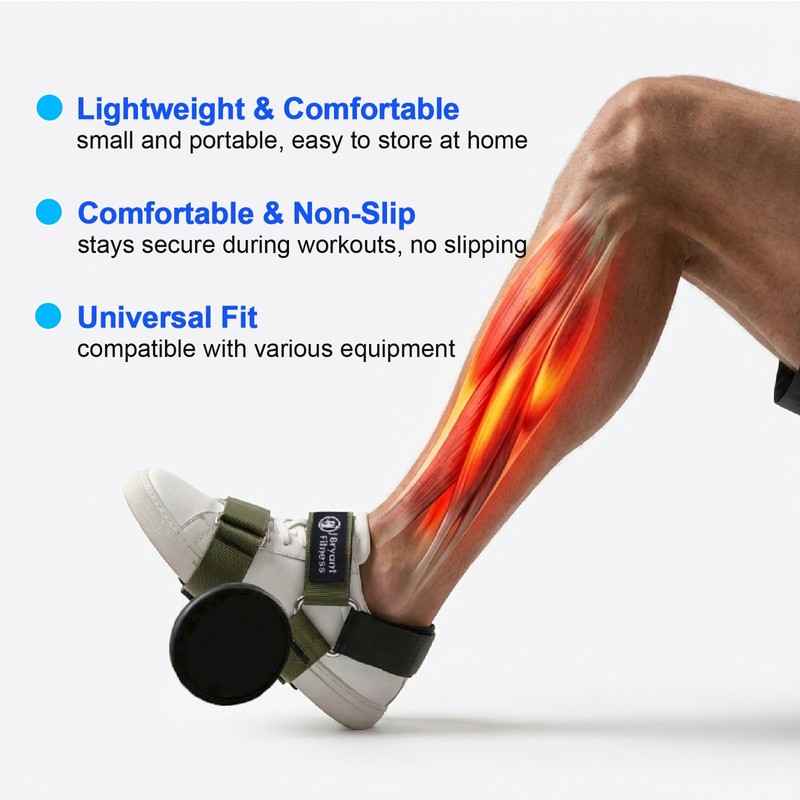 Portable Tibialis Trainer for Dumbbell - Adjustable Leg Extension &