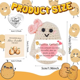 Sumtoco Glücksbringer Prüfung, Positive Kartoffel, Weihnachten Geschenke, Adventskalender Füllung, Nichts Geschenk, Kleinigkeiten für Adventskalender, Nervennahrung Geschenk, Studium Geschenk