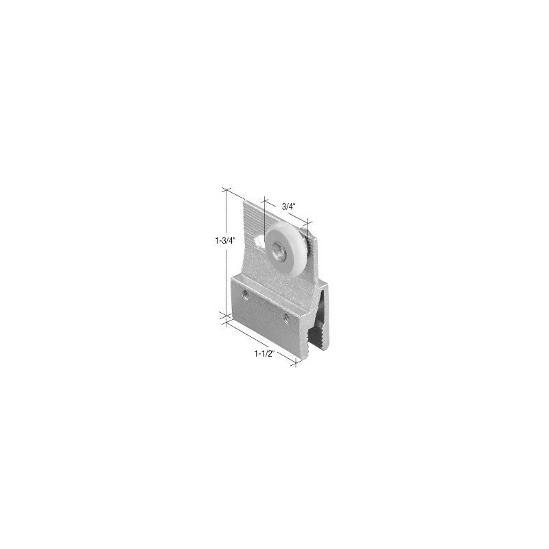 3/4" Sliding Shower Door Roller and Bracket - Package