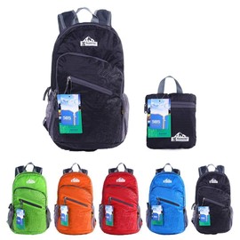 EGOGO Multifunctional Durable Packable Handy Lightweight Travel Backpack Daypack School Bag Hiking Backpack S2212, black, Rucksack