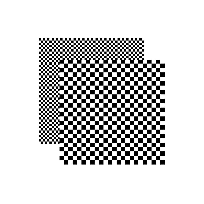 Black White Checkered Double Sided Paper Cardstock 12x12-5 Sheets