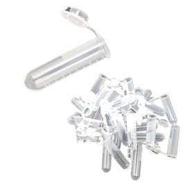 pkpohs Micro Tube Cylinder with Graduated Sample Laboratory Inspection Research Cap (10ml/100pcs)