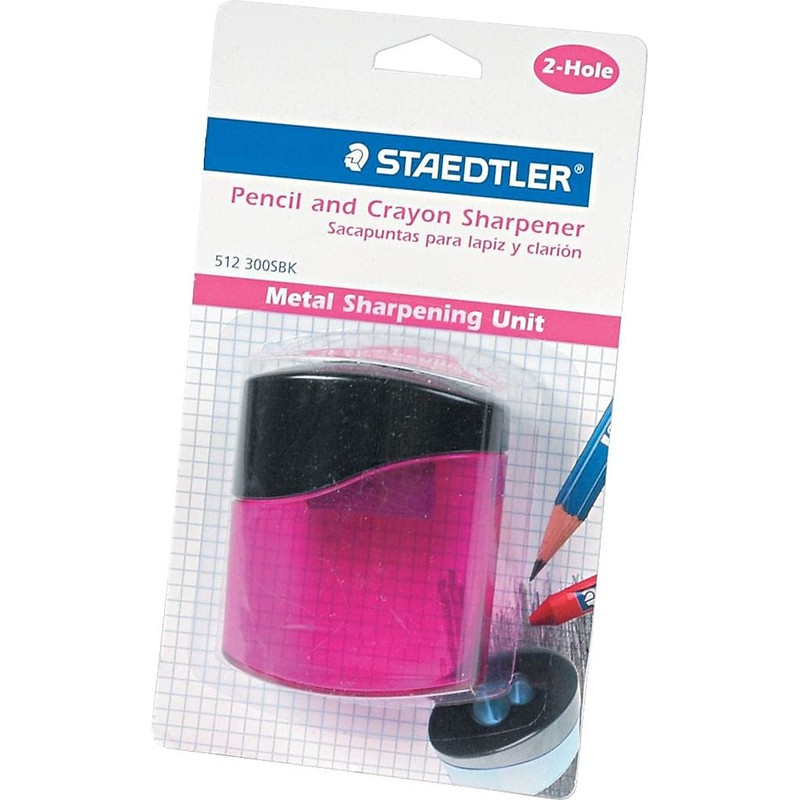 Staedtler Mars GmbH & Co. 512300SBK Pencil Sharpener, 2 Hole,