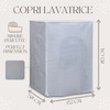 moorg Indoor Washing Machine Cover Water Resistant with Zip Dust