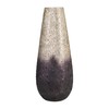 Sagebrook Home Elegant Glass Vase with Crackled Ombre Design -