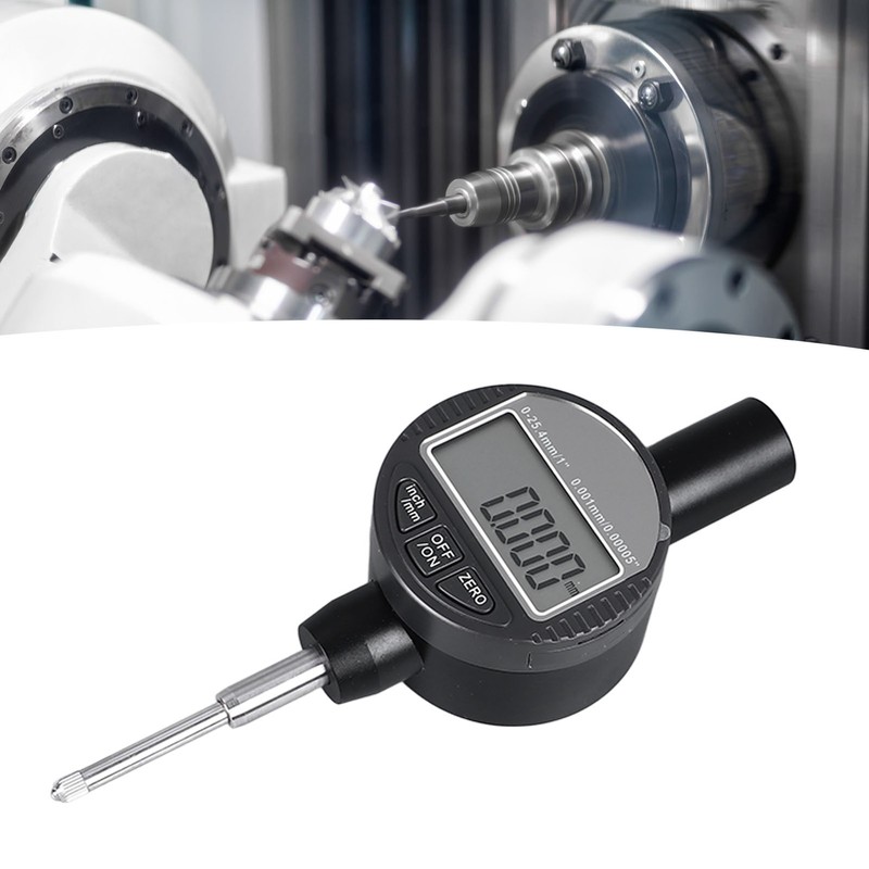 Digital Dial Indicator 3V 0‑25.4mm Range 0.001mm Resolution Digital Probe