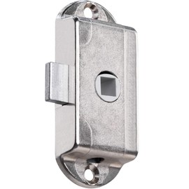 Gedotec Piccolo-Nova Beard Swivel Bar Lock Square Inter Design Screw-On Lock for Wardrobe Diameter: 15 mm Stop: DIN Left Made in Germany 1 Piece Furniture Lock without Square