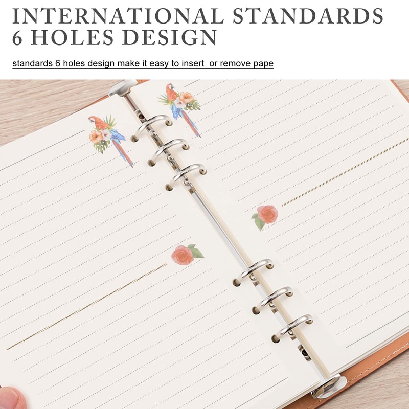 Simpolor A5 Refill Pads, 4 Pack of Refill Paper 160