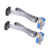 DMiotech 2Pack 10Pin 0.2m Long 2.54mm IDC Wire Flat Ribbon