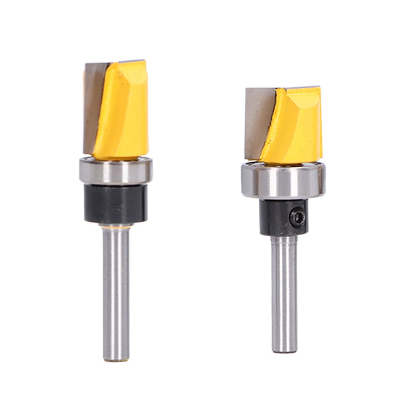 6Pcs Flush Trim Bit 6mm Shank Pattern Router with Bearing