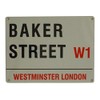Baker Street W1 London Street Sign - Steel, 20 x