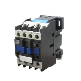 LDEXIN AC Contactor CJX2-0910 Bobina 110V 9A 50/60Hz 3 fases 1NO (normalmente abierto) Contactor del motor