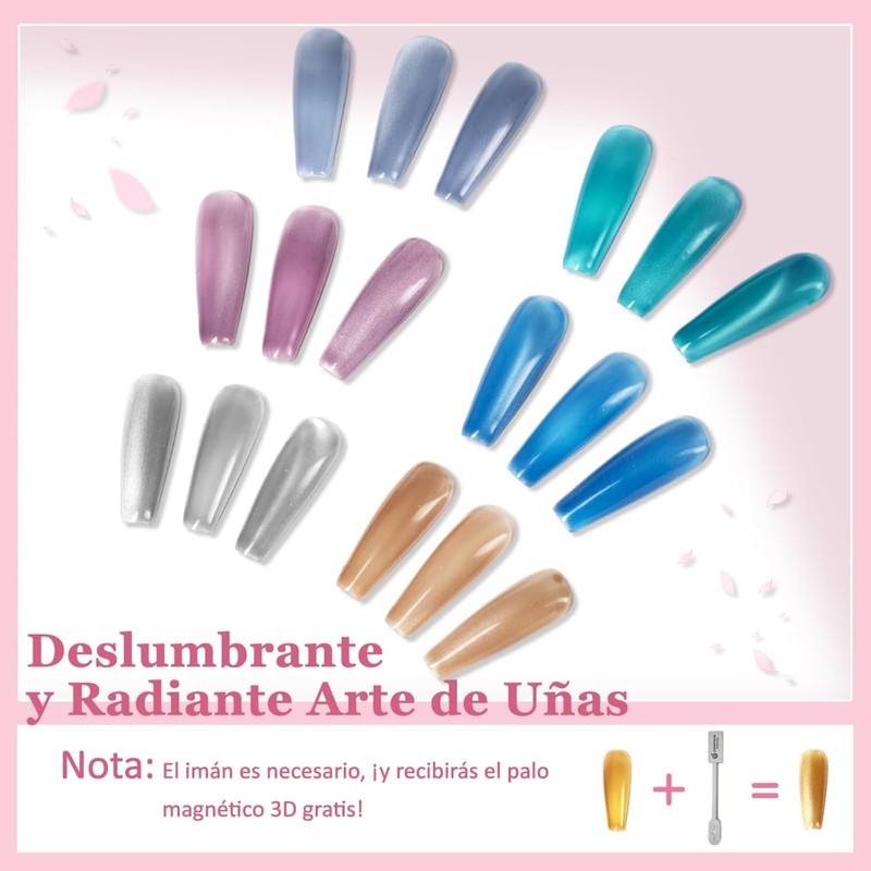 CHERIMOYA Kit de 6 Esmalte de Uñas de Gel Ojos