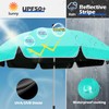QTREE intelligence 48.8 inch Large Beach Umbrella with Clamp Sun