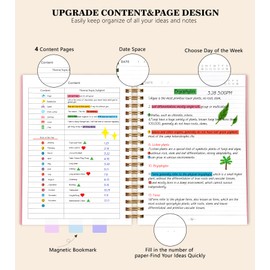 Pink Spiral Notebook Journal,360 Pages College Ruled Notebook, Lined Thick Journals for Women Men,A5 Thick Spiral Journal for Writing,100GSM Paper, Spiral Notebooks for Work School 5.5"x8.5"