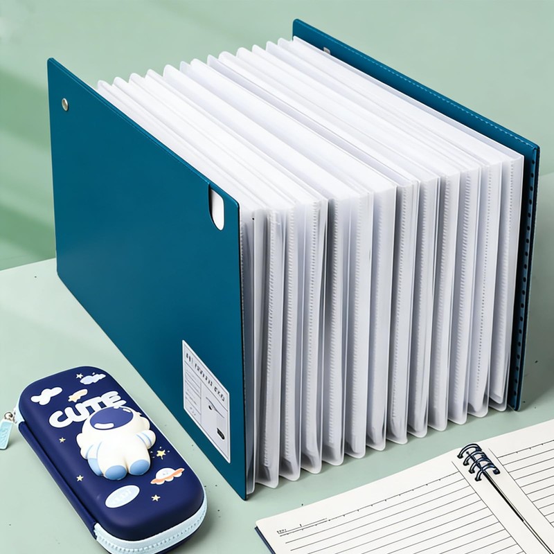 Horizontal A4 Cellular File, 13 Compartments, Document Organizer, Waterproof, For