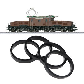 EMSea 10pcs H0 M Traction Tires 14.25x12.25x2mm Compatible with M?rklin 1:87 Steam Locomotive Wheels
