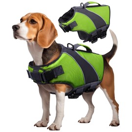Dog Life Jacket, Green, S