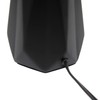 Simple Designs LT2082-BLK Ceramic Prism Table Lamp, Black