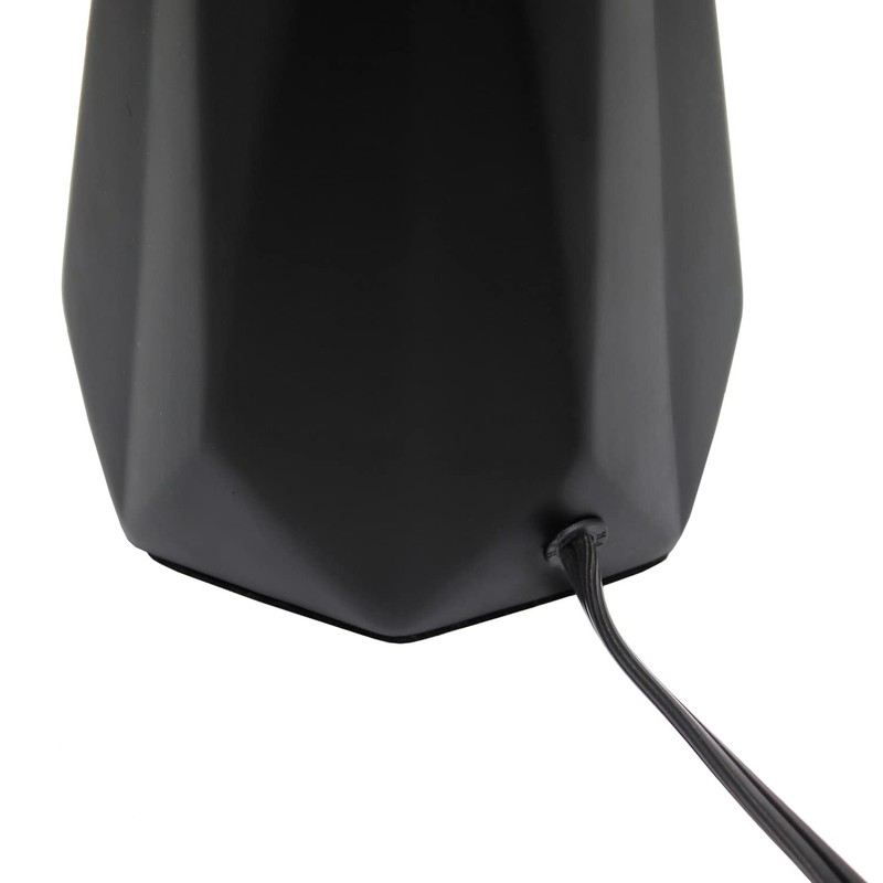 Simple Designs LT2082-BLK Ceramic Prism Table Lamp, Black