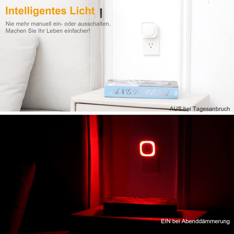 YUNLEX Night Lights, Set of 2, 3-Level Adjustable Night Lights