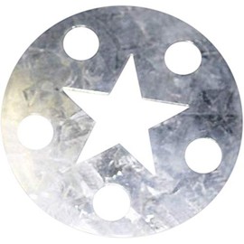 CV Galvanized Metal Star Candle Capper Topper Smoke Reduction 3 1/4 Inch Made in USA