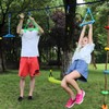 Ymeibe Ninja Rings Monkey Bars for Backyard Playground Swingset Rings