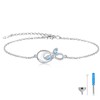 Sterling Silver Infinity Urn Bracelet for Ashes - S925 Teardrop
