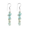 TGH Natural Larimar Chips Crystal Earring, Yoga Jewelry, Meditation Earring,