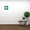 pubblimania Emergency Exit Arrow Sticker PVC Heavy Duty Outdoor Indoor