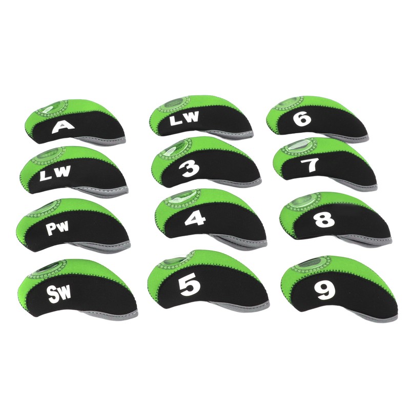 12 PCS Golf Club Head Covers Golf Iron Pole Number