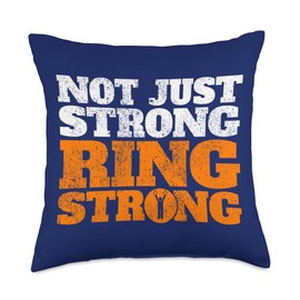 Gymnastics Rings Strong Rings Gymnast Throw Pillow