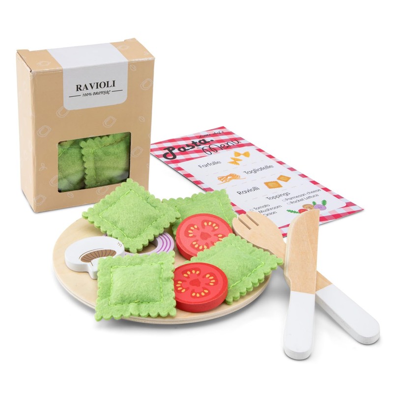 Woet® – Cibo Giocattolo Pasta Set in Legno per Bambini