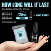 TOMICCA Almond Medium Nail Tips with Nail Glue Set, Nail