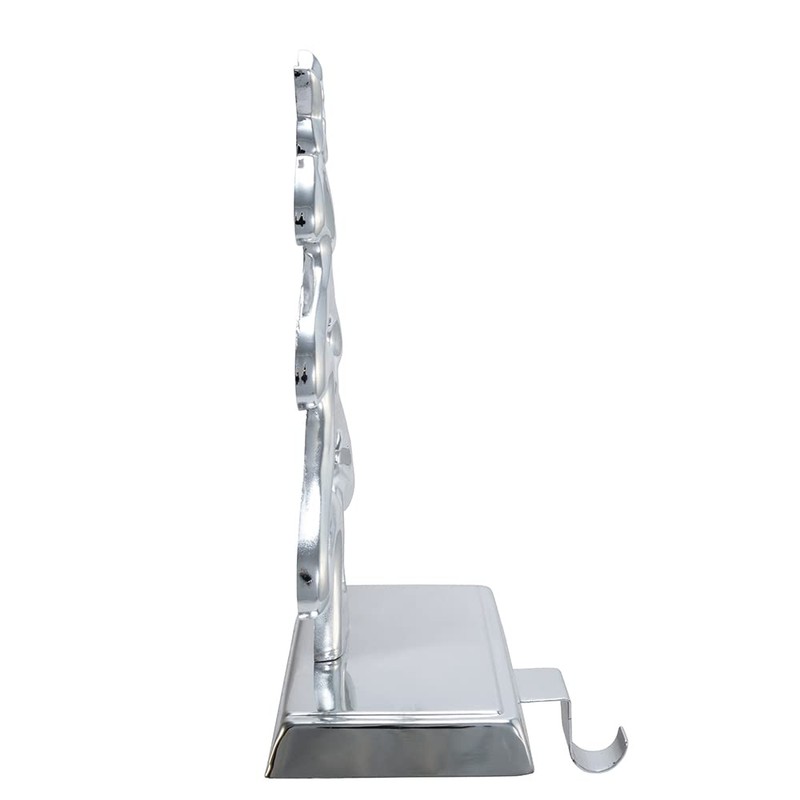 Kurt Adler H2786 Stocking Holder, Silver,7.5in