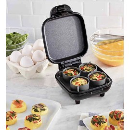 Dash  Egg Bite Maker With 4 Silicone Mold Black Color