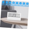 ULTECHNOVO Transparent Modern Design Digital Alarm Clock Dual Alarm Simple