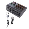 Compact Mixed Sound Mixer Metal 8 Channel Professional Mixer Board