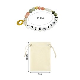 1 Piece Godmother Bracelet with 1 Piece Flannel Storage Bag, Women's Bracelet, Love Bracelet, Beaded Bracelet, Adjustable Bracelet, Fashionable Bracelet, Suitable for Mother's Day, Birthday, Party