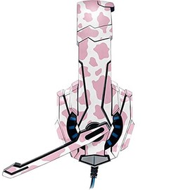 Skinit Decal Skin Compatible with BENGOO G9000 Gaming Headset Originally Designed Pink Cow Print Design