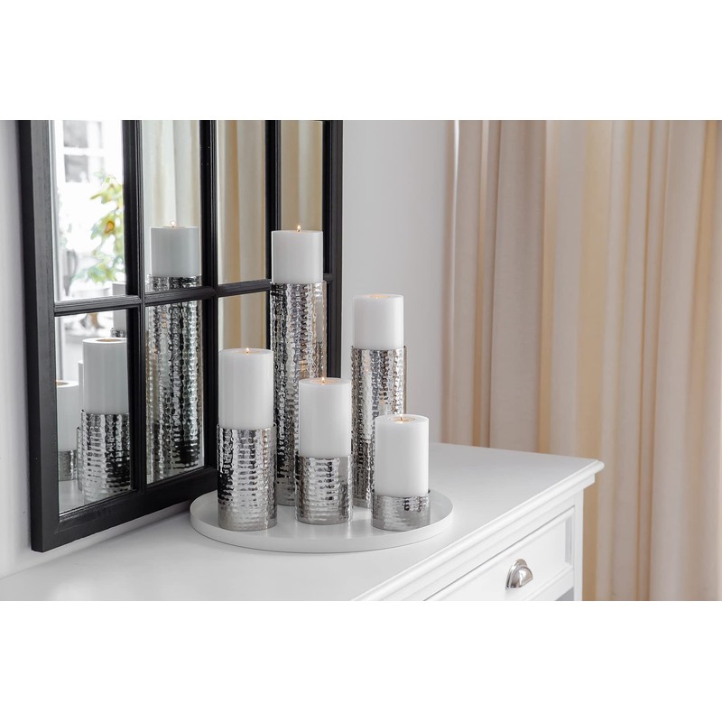 EDZARD Candlestick Agadir, height 5,9 in, stainless steel