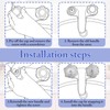 hansengroe Shower Knob Replacement with 17pt Point Broach fit for