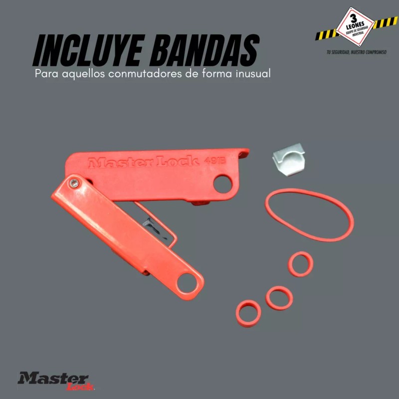 Master Lock Bloqueador Interruptores Masterlock 491b Bloqueo Disyuntor
