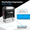 ExcelMark Custom Self Inking Rubber Stamp - Up to 3