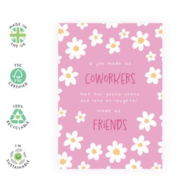 Central 23 Coworker Greeting Cards for Women - Birthday Card For Work Best Friend - Colleague Leaving Gifts - Appreciation Cards For Officemates - Come With Fun Stickers