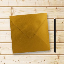 FarbenFroh® Series Square Envelopes Without Window, 15.5 x 15.5 mm Wet sealing for Wedding Cards, Invitations and More