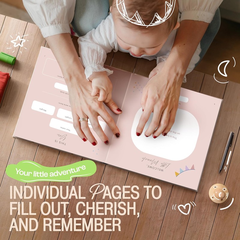 Baby Memory Book for Boy Girl with Extra Space for