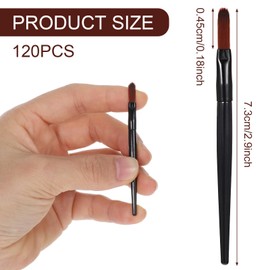 120 Pcs Disposable Lip Brushes，Lipstick Applicator Wands Cosmetics lip brush Lip Gloss Applicators, Multifunctional Makeup Brushes for Women