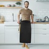 Kaslaider Half Waiter's Apron, Adjustable Cooking Apron, Unisex Apron Waist