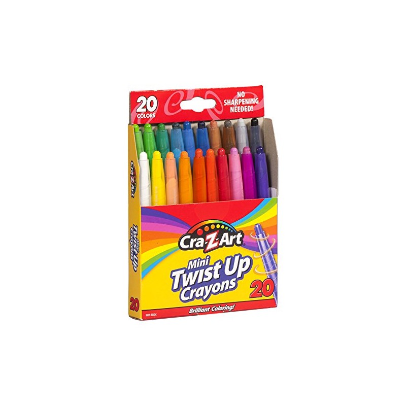 Cra-Z-Art Mini Twist Up Crayons, 20 Count (10253)